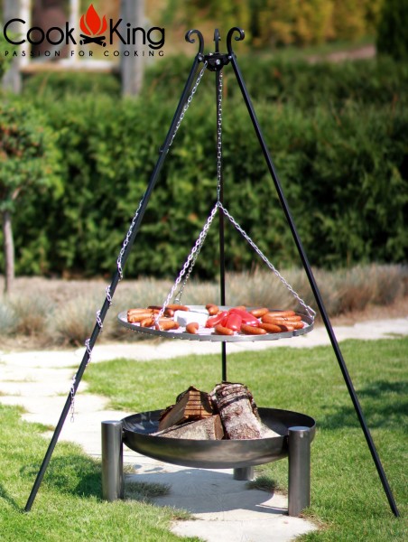 Schwenkgrill 180 cm - Grillrost aus Edelstahl Ø 50-80 cm