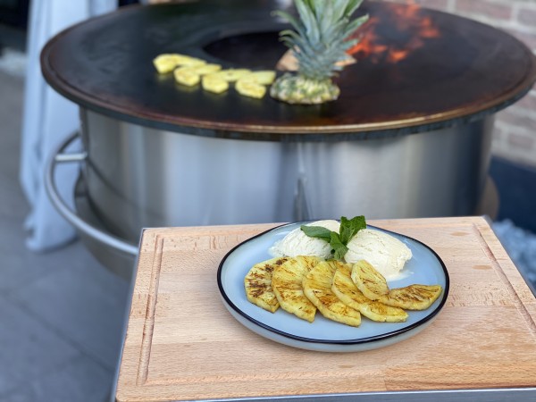 Edelstahl Grill Firestar BBQ Ring mit Zubehör