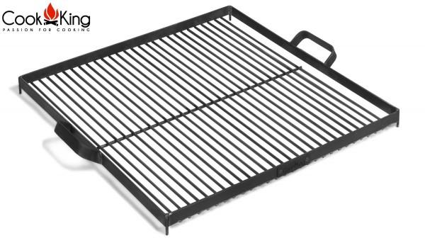 Feuerkorb FLAME inkl. 50x50cm Grillrost aus Naturstahl