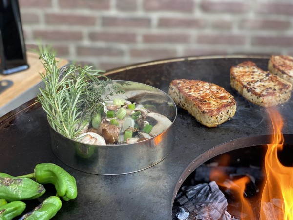 Edelstahl Grill Firestar BBQ RING, "Grilltonne"