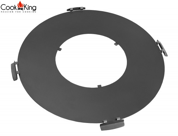 Hochwertige Gartengrill Feuerschale Ø 85cm mit Bratplatte und Grillrost