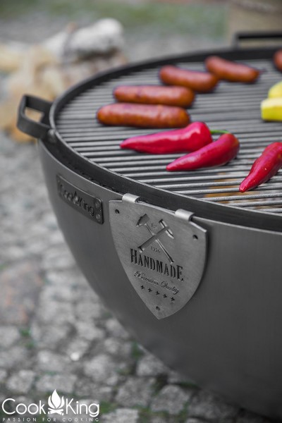 Hochwertige Gartengrill Feuerschale Ø 85cm mit Bratplatte und Grillrost
